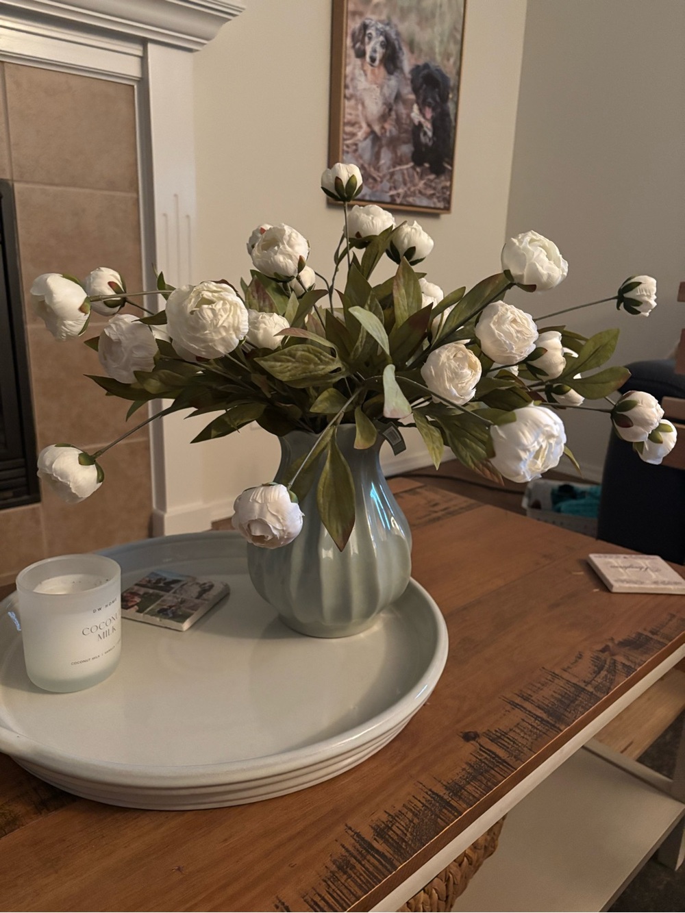 Viral Micheal’s peony stems. 6 stems Ashland cream- PLEASE READ DESCRIPTION